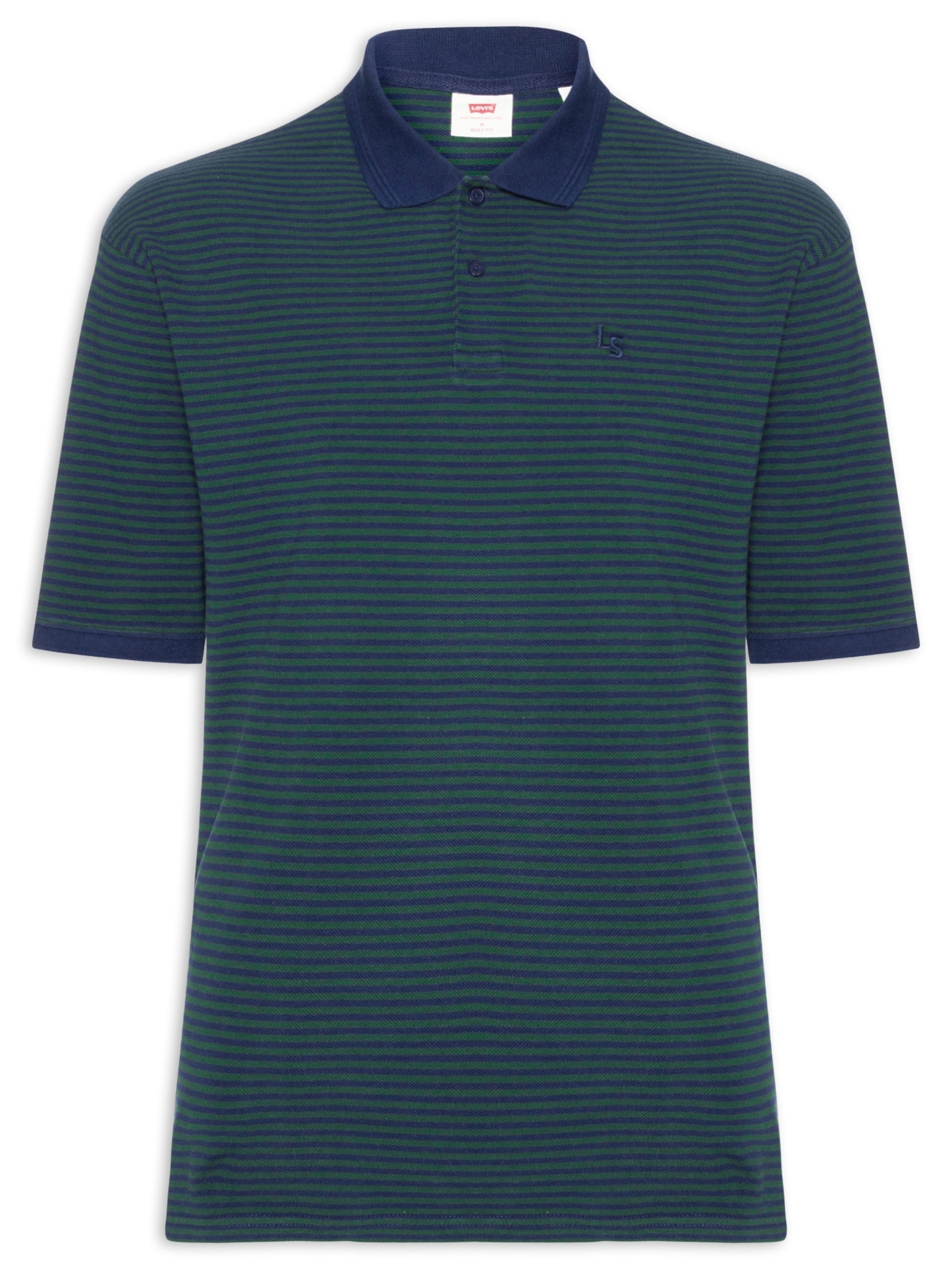 Polo Masculina Finn Boxy Verde Levi's