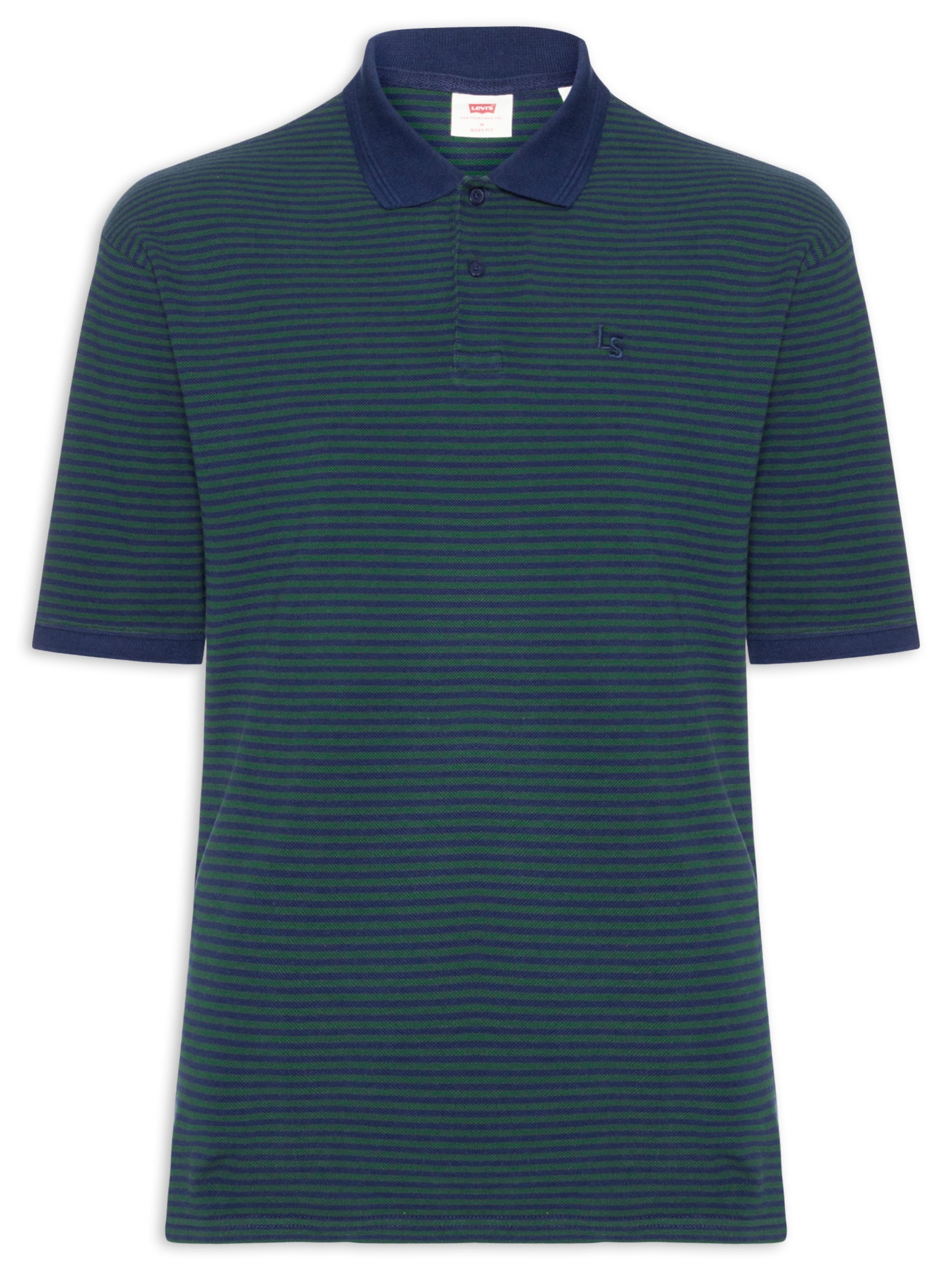 Polo Masculina Finn Boxy Verde Levi's