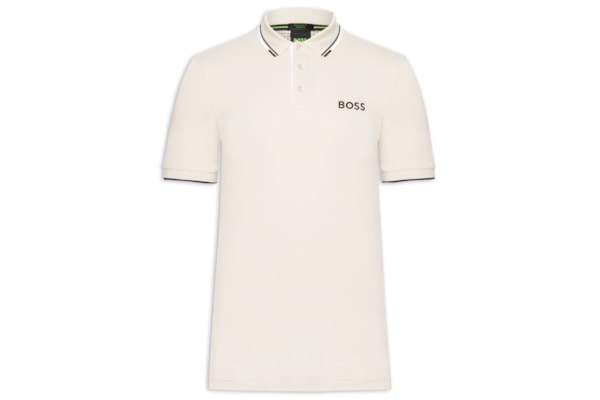 Polo Masculina Fit  Stretch Piquet Paddy - Bege