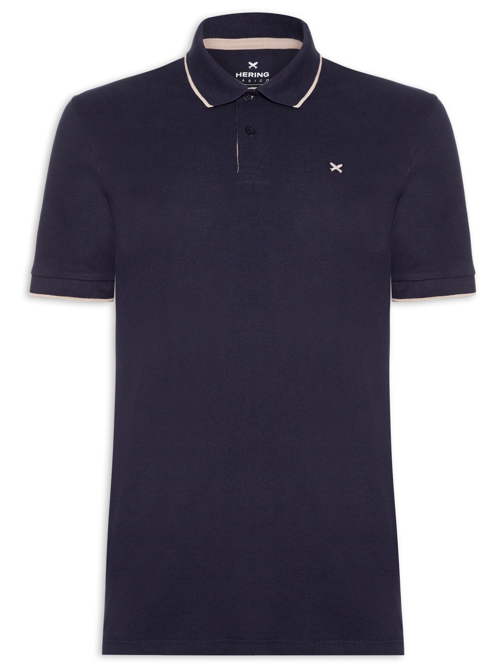 Polo Masculina Friso Azul Hering