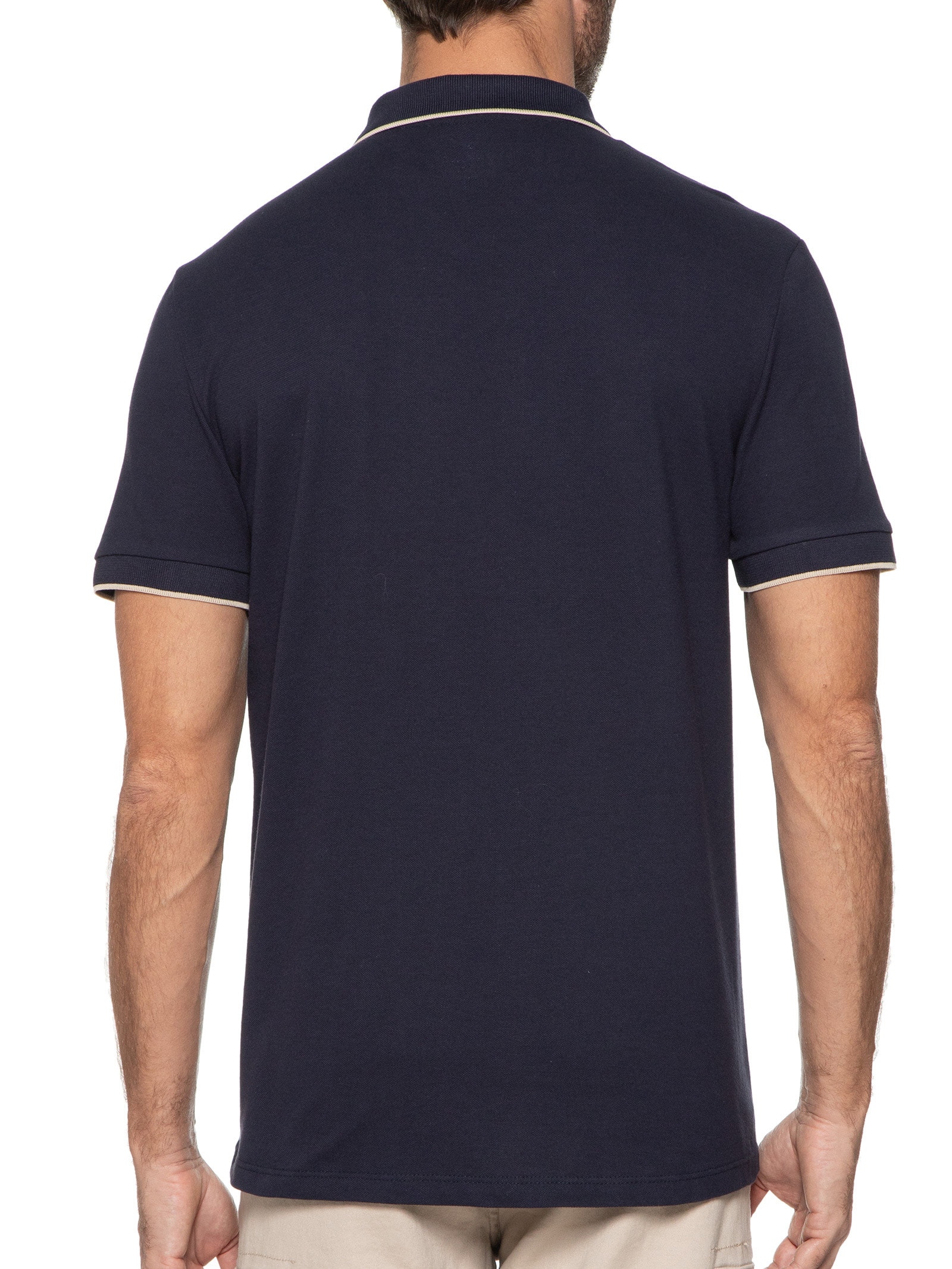 Polo Masculina Friso Azul Hering