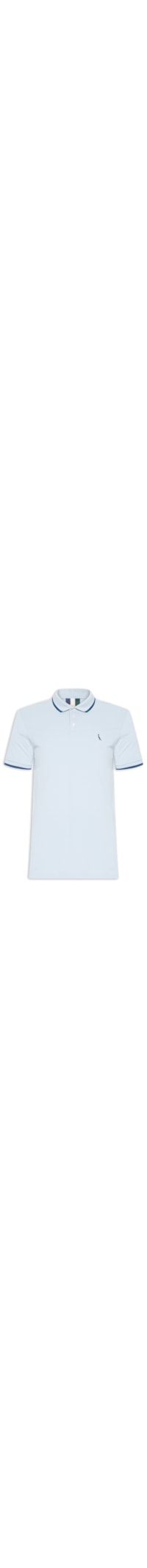 Polo Masculina Friso Duplo - Azul