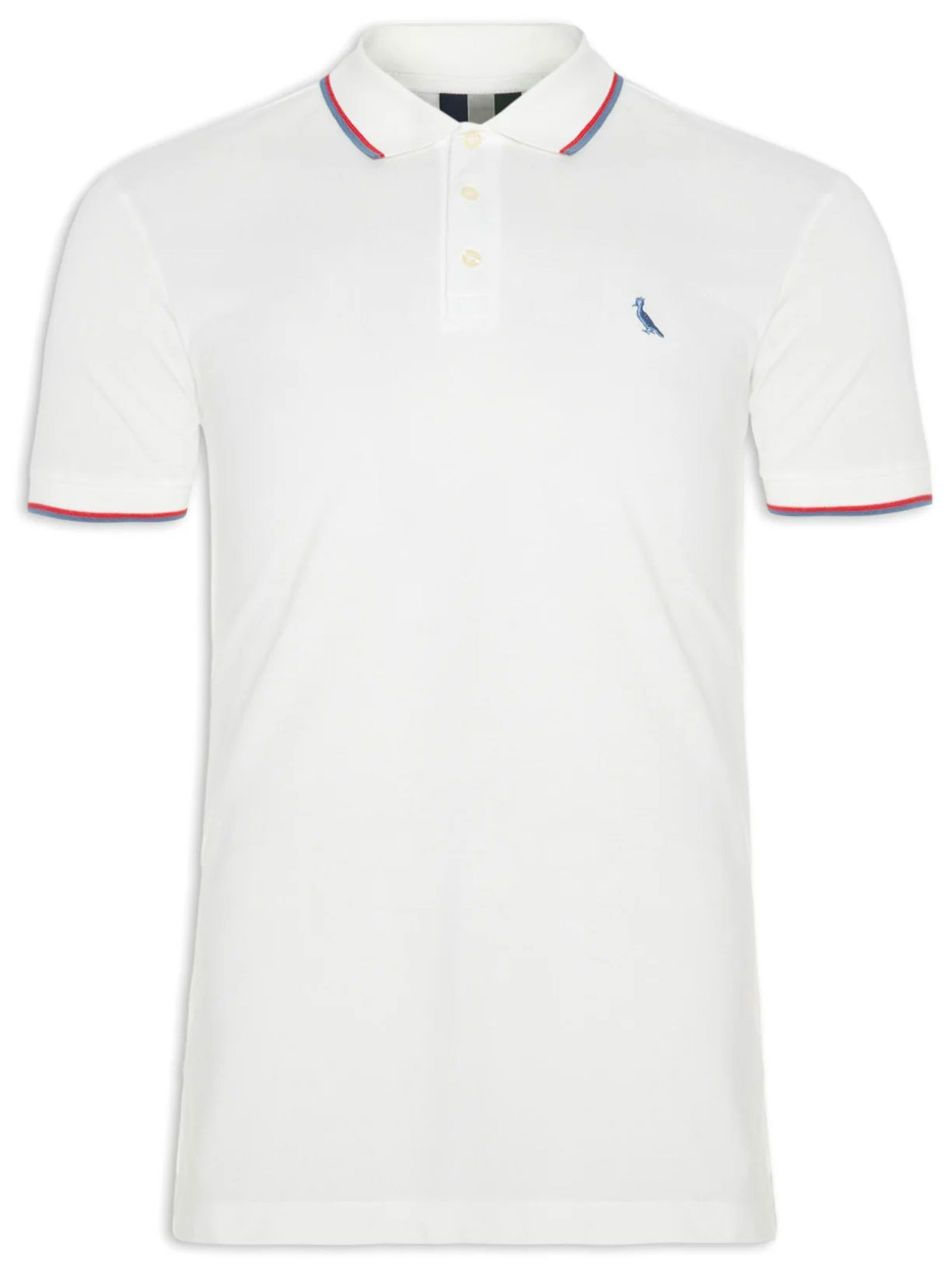 Polo Masculina Friso Duplo Off White Reserva