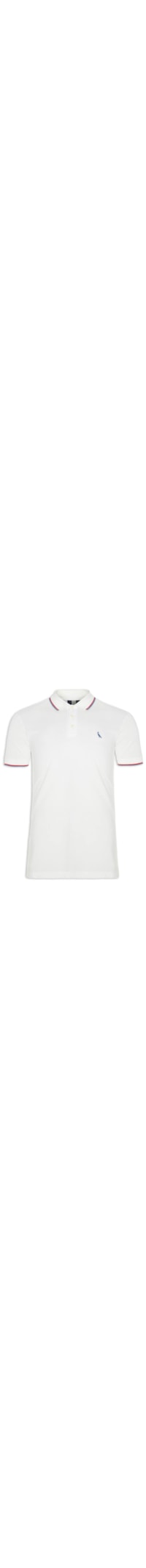Polo Masculina Friso Duplo - Off White