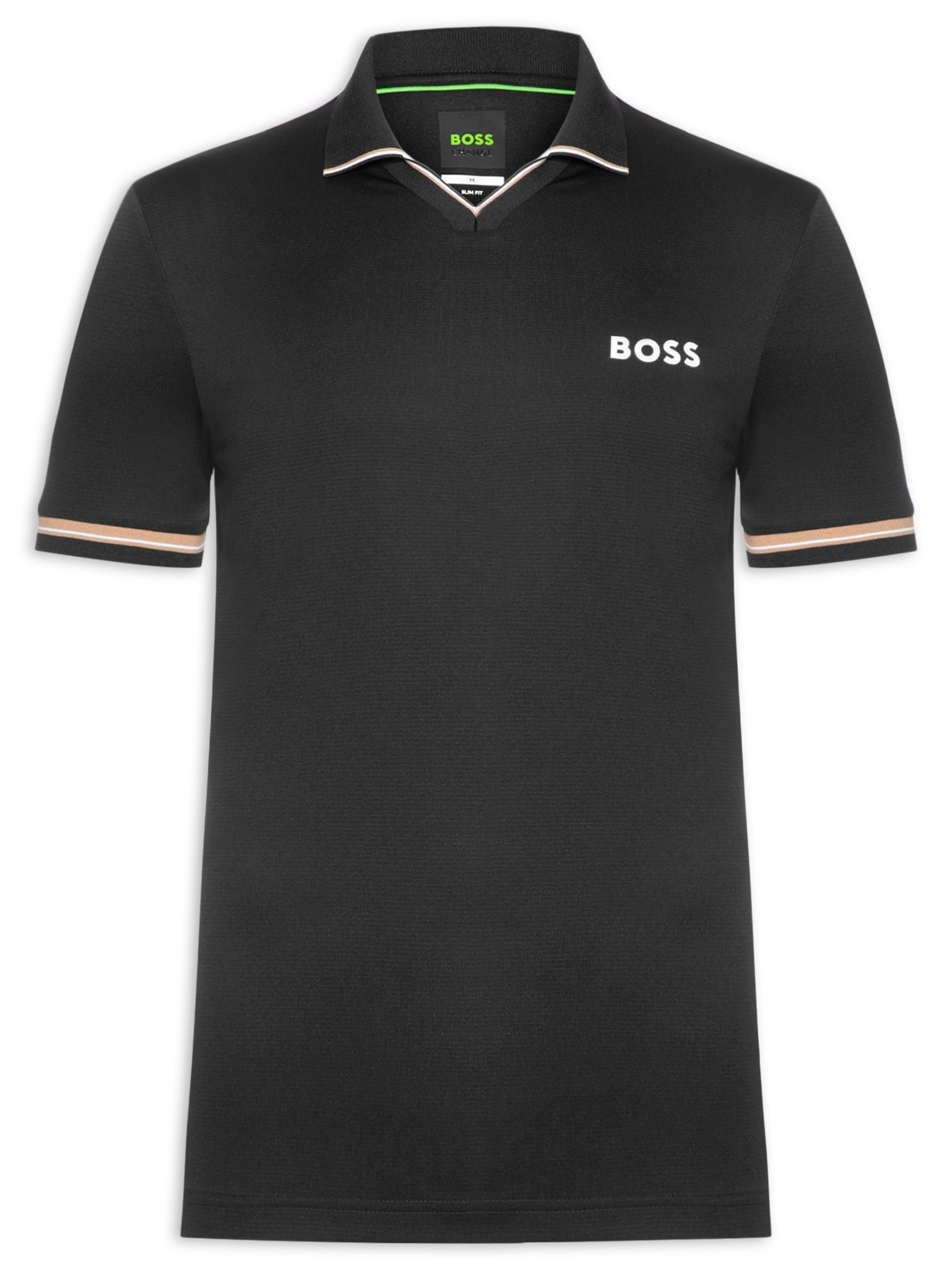 Polo Masculina Friso Regular fit Preto Boss