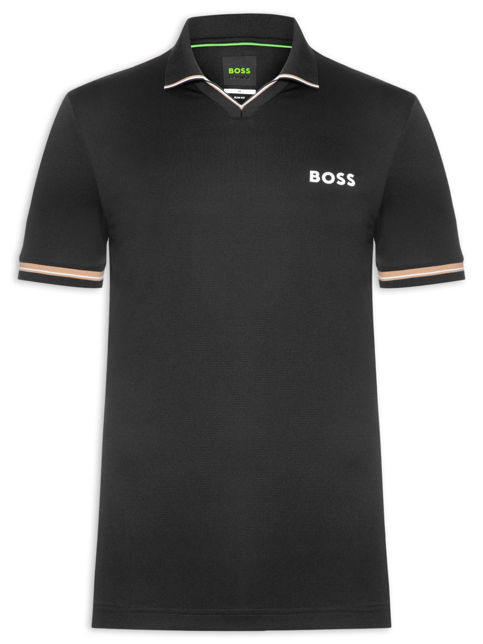 Polo Masculina Friso Regular fit Preto Boss