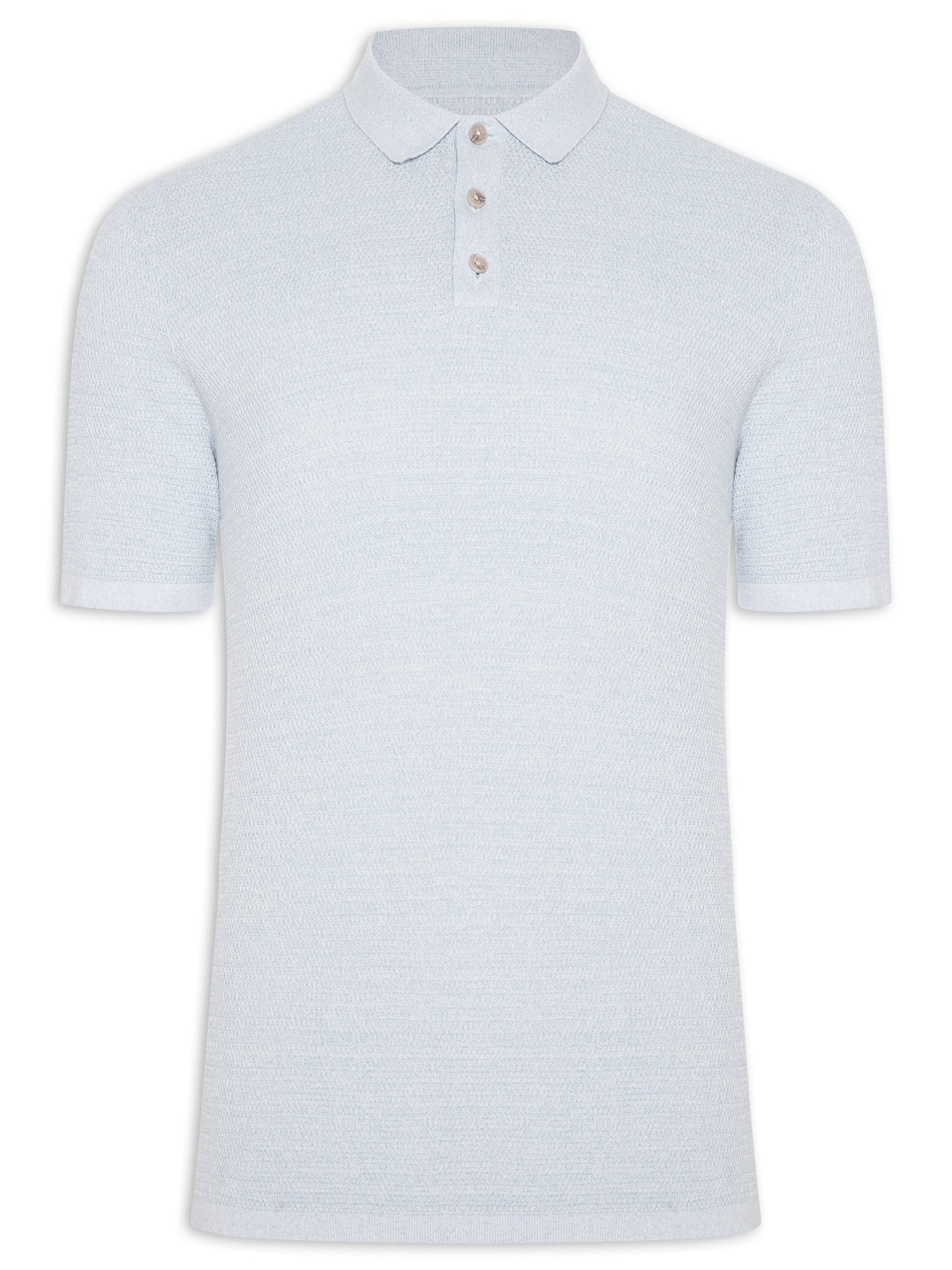 Polo Masculina George Algodão Orgânico Azul Jack & Jones