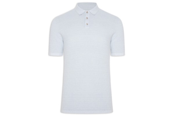 Polo Masculina George Algodão Orgânico - Azul