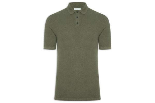 Polo Masculina George Algodão Orgânico - Verde
