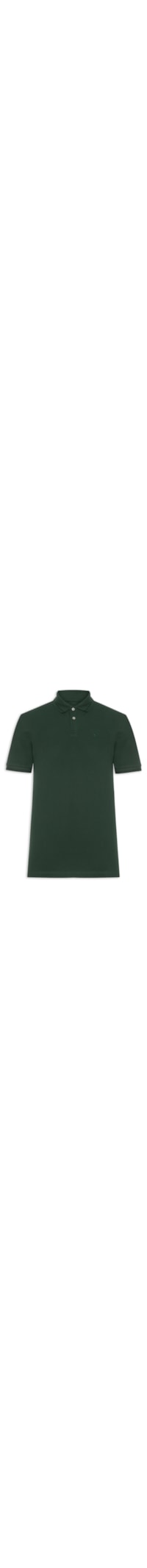 Polo Masculina Gola Espinha De Peixe Em Piquet - Verde