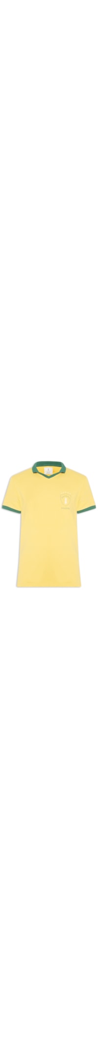 Polo Masculina Gola V Copa Em Algodão Stoned - Amarelo