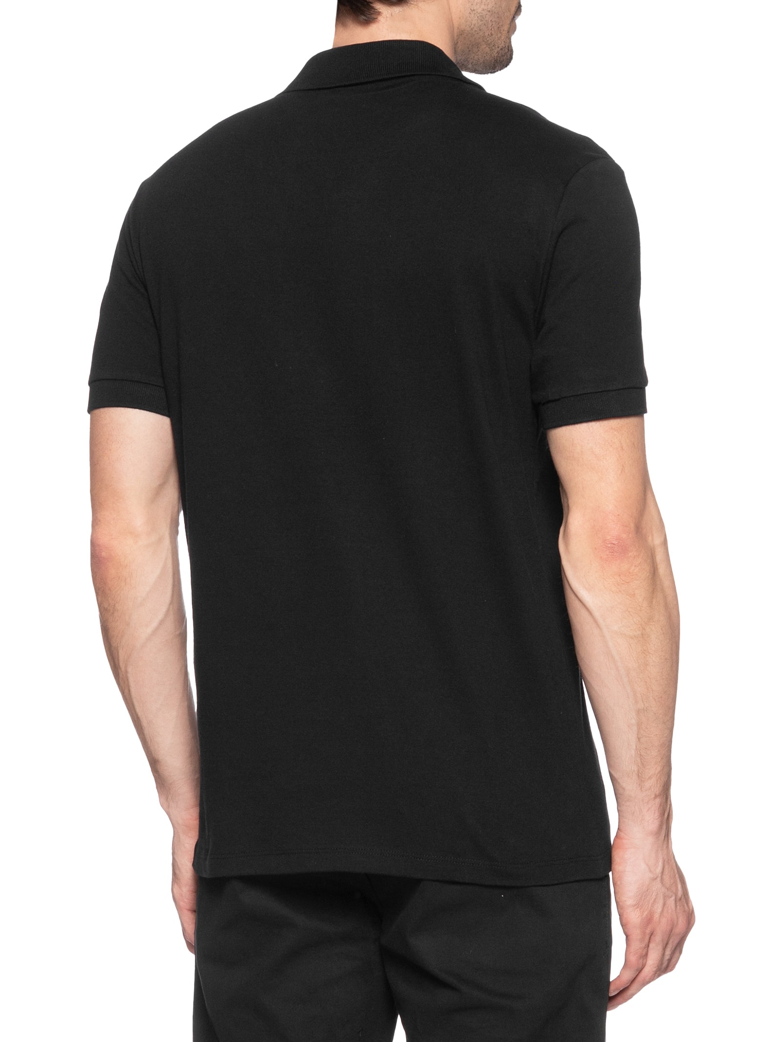 Polo Masculina Gola V Preto Calvin Klein Jeans