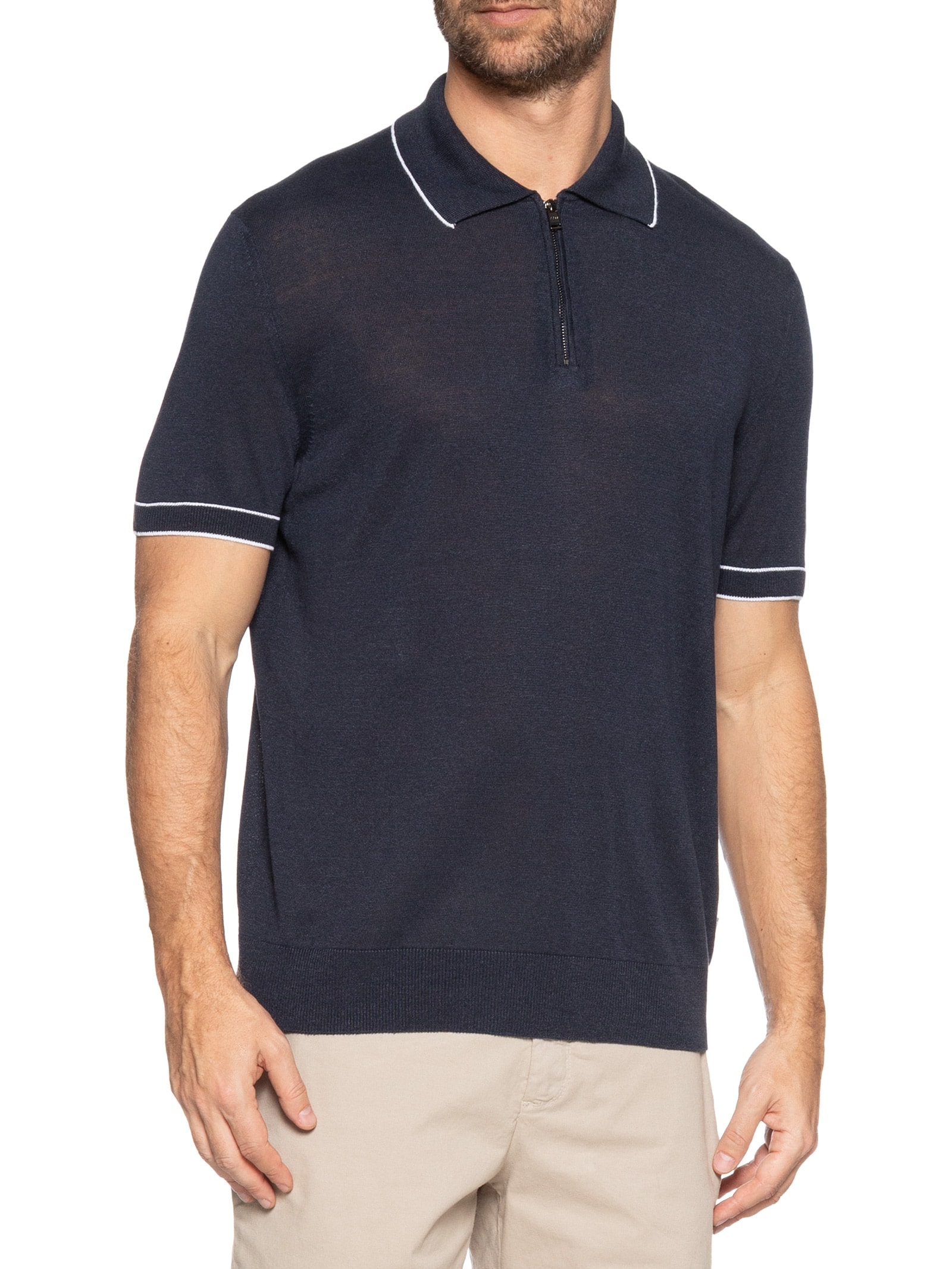 Polo Masculina H-Jiovaonotto Preto Boss