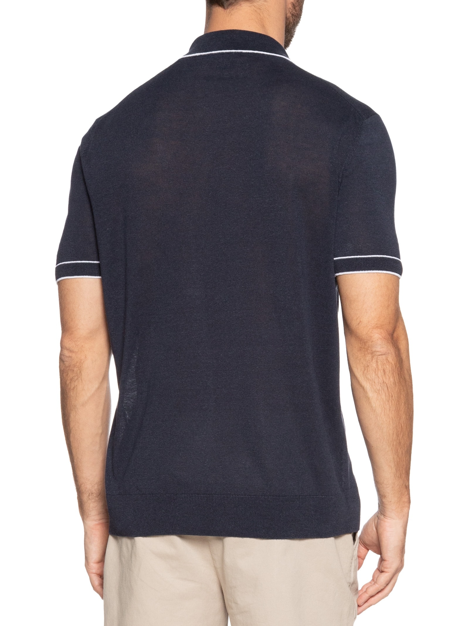 Polo Masculina H-Jiovaonotto Preto Boss