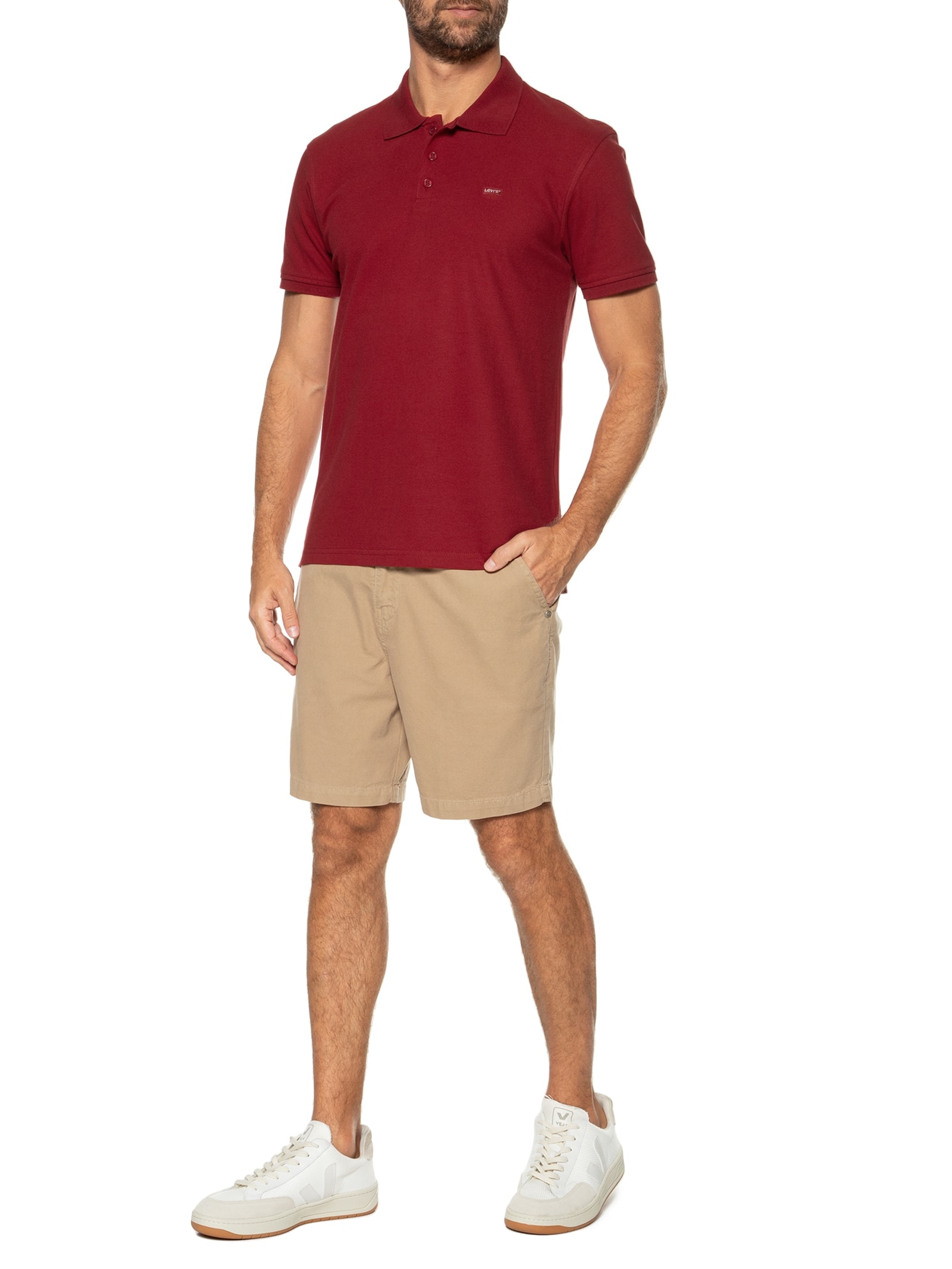 Polo Masculina Hm Vermelho  Levi's