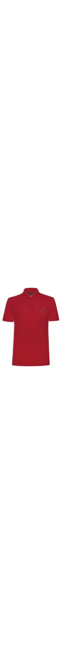 Polo Masculina Ic Stack Chest Regular - Vermelho