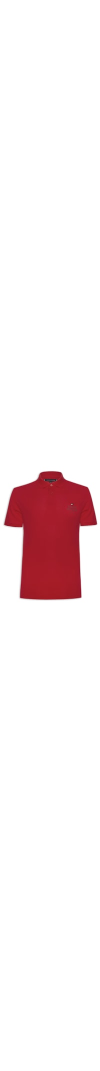 Polo Masculina Ic Stack Chest Regular - Vermelho