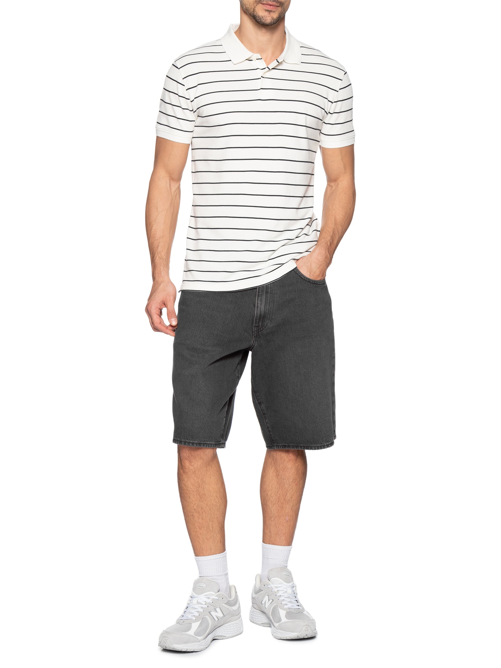 Polo Masculina Icon Branco Levi's