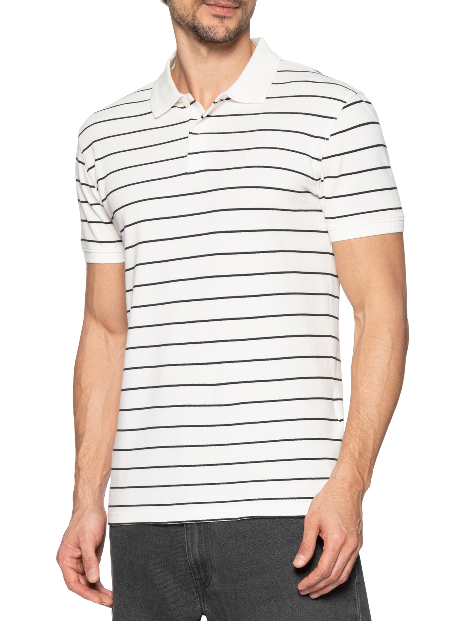 Polo Masculina Icon Branco Levi's