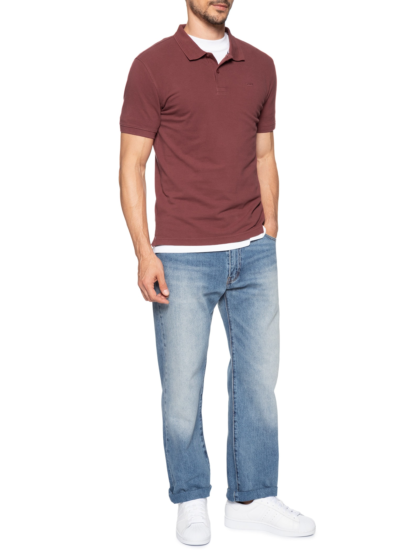 Polo Masculina Icon Vermelho Levi's