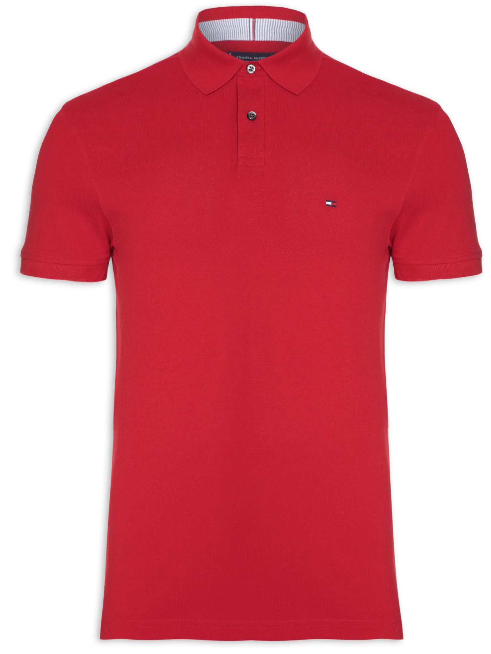 Polo Masculina Im 1985 Regular Vermelho Tommy Hilfiger