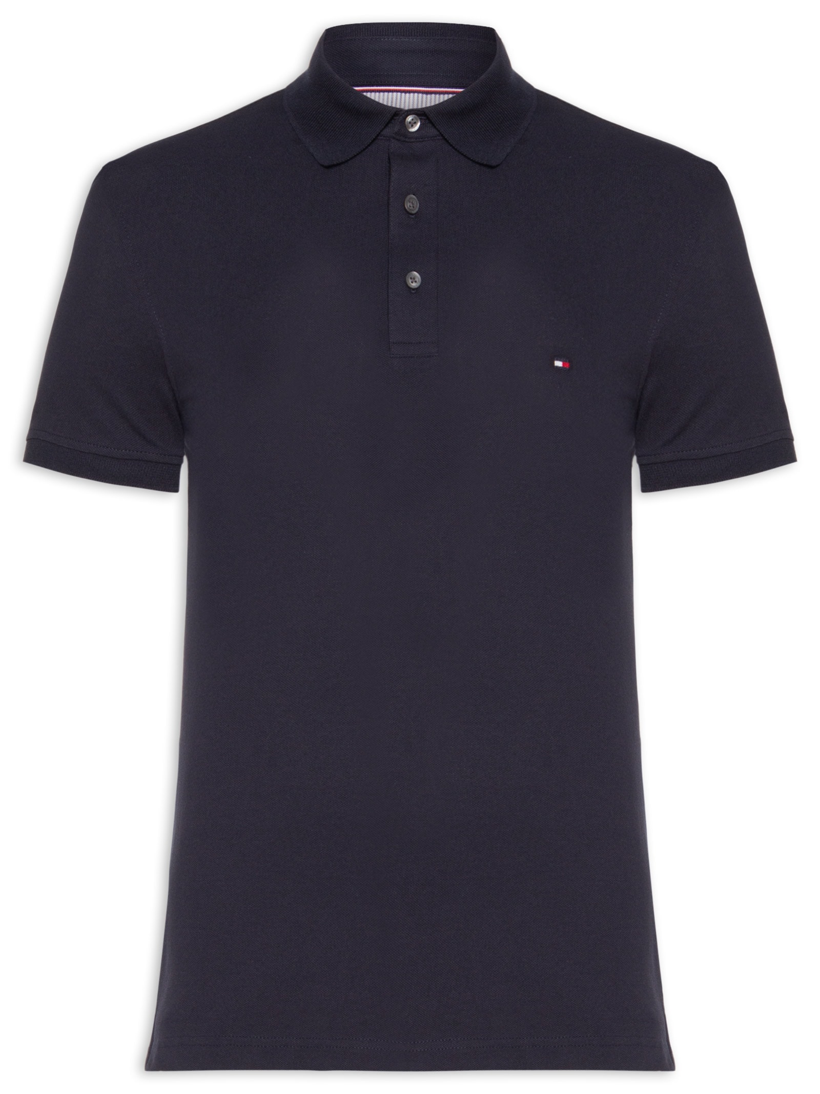 Polo Masculina Im 1985 Slim Fit Azul Tommy Hilfiger