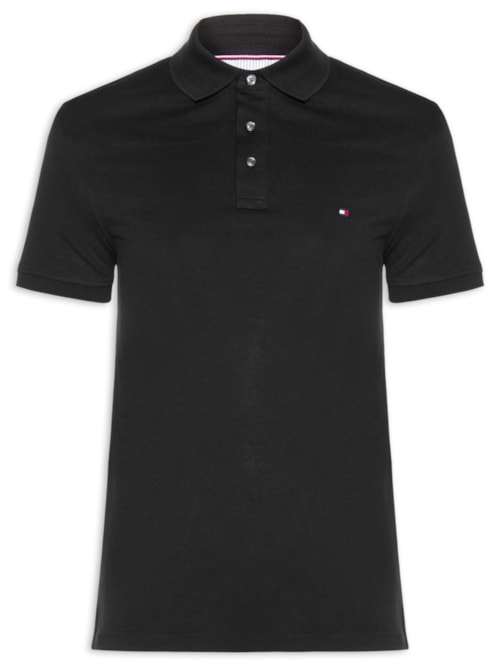 Polo Masculina Im 1985 Slim Fit – Preto