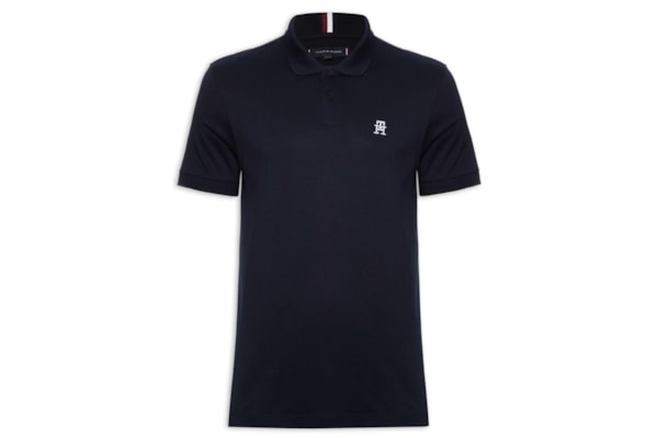 Polo Masculina Imd Interlock Reg - Azul