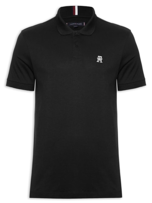 Polo Masculina Imd Interlock Reg – Preto
