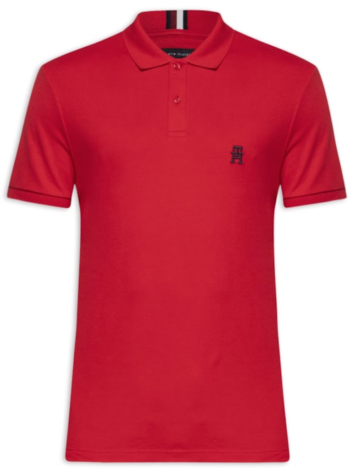 Polo Masculina Imd Interlock Reg – Vermelho