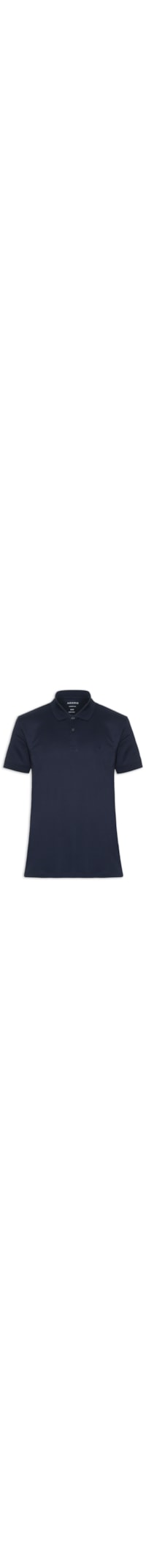 Polo Masculina Interlock Em Pima Cotton - Azul