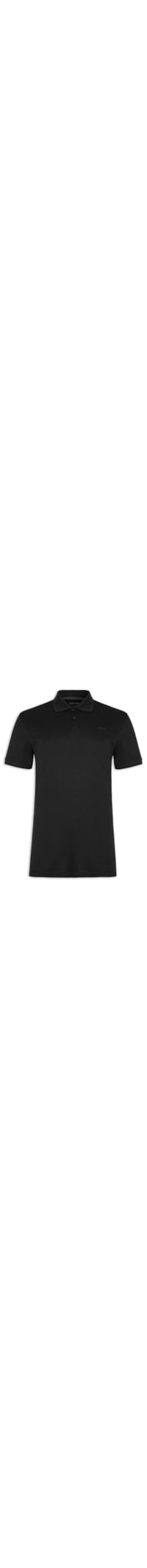 Polo Masculina Interlock Liquid Touch - Preto