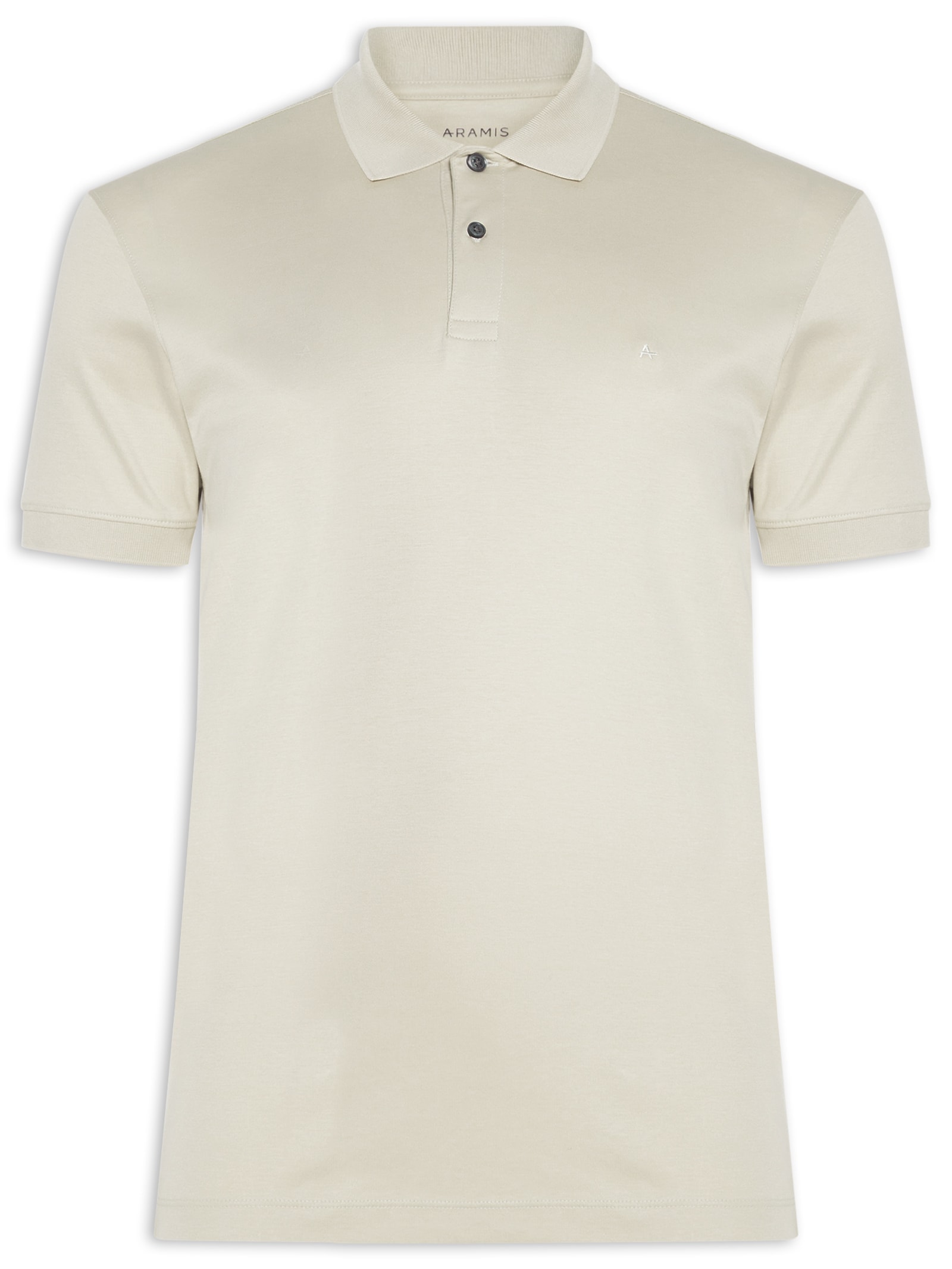 Polo Masculina Interlock Pima Bege Aramis