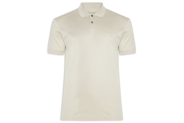 Polo Masculina Interlock Pima – Bege