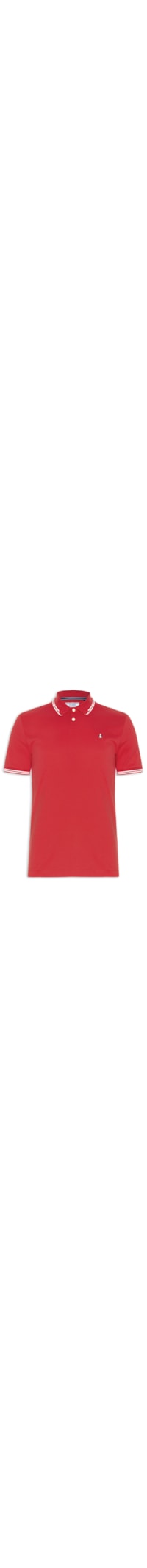 Polo Masculina Interlock - Vermelho
