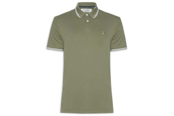 Polo Masculina Interloque Lisa - Verde