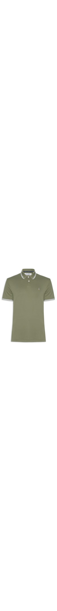 Polo Masculina Interloque Lisa - Verde