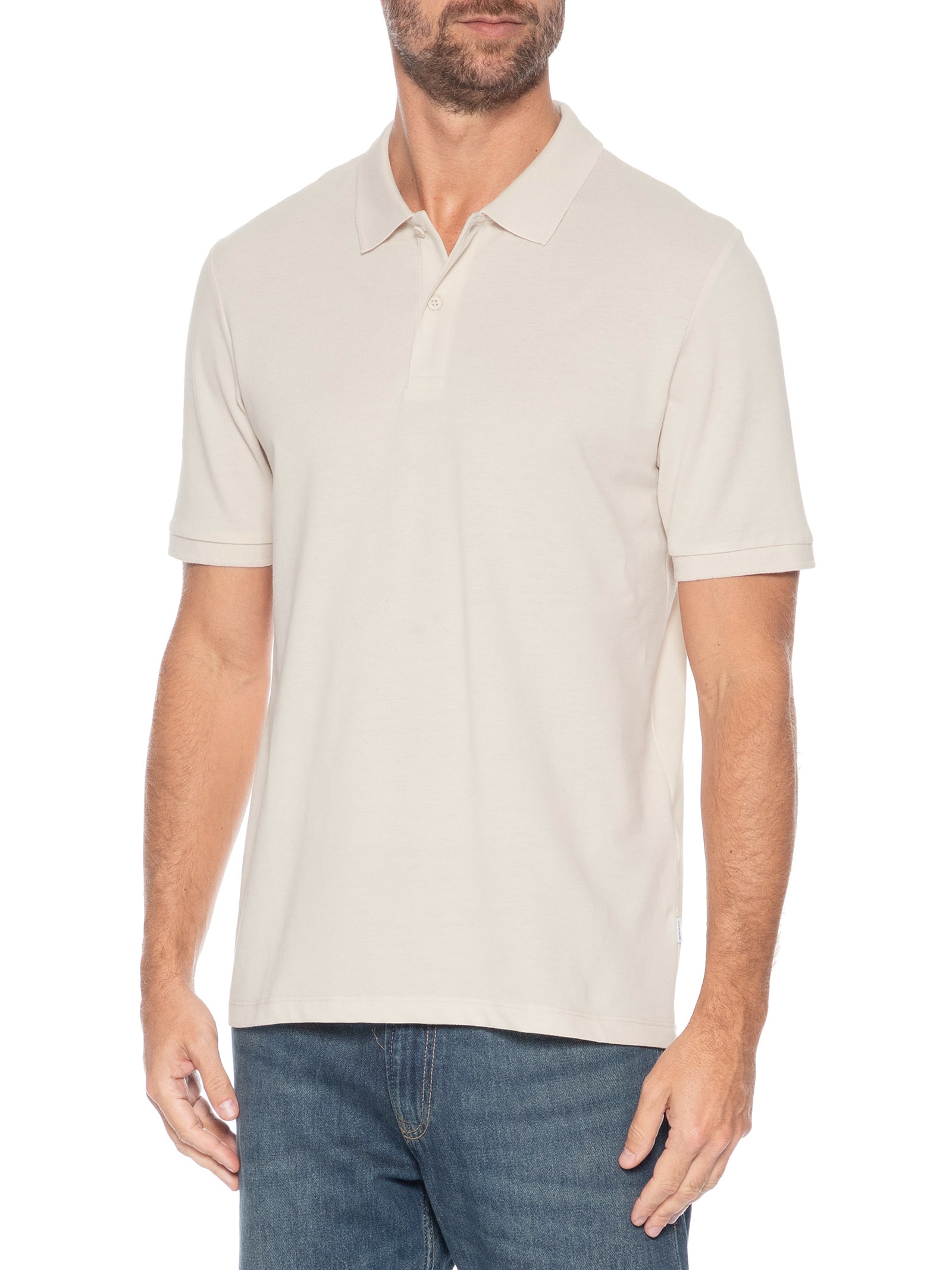 Polo Masculina Kane Bege Jack & Jones