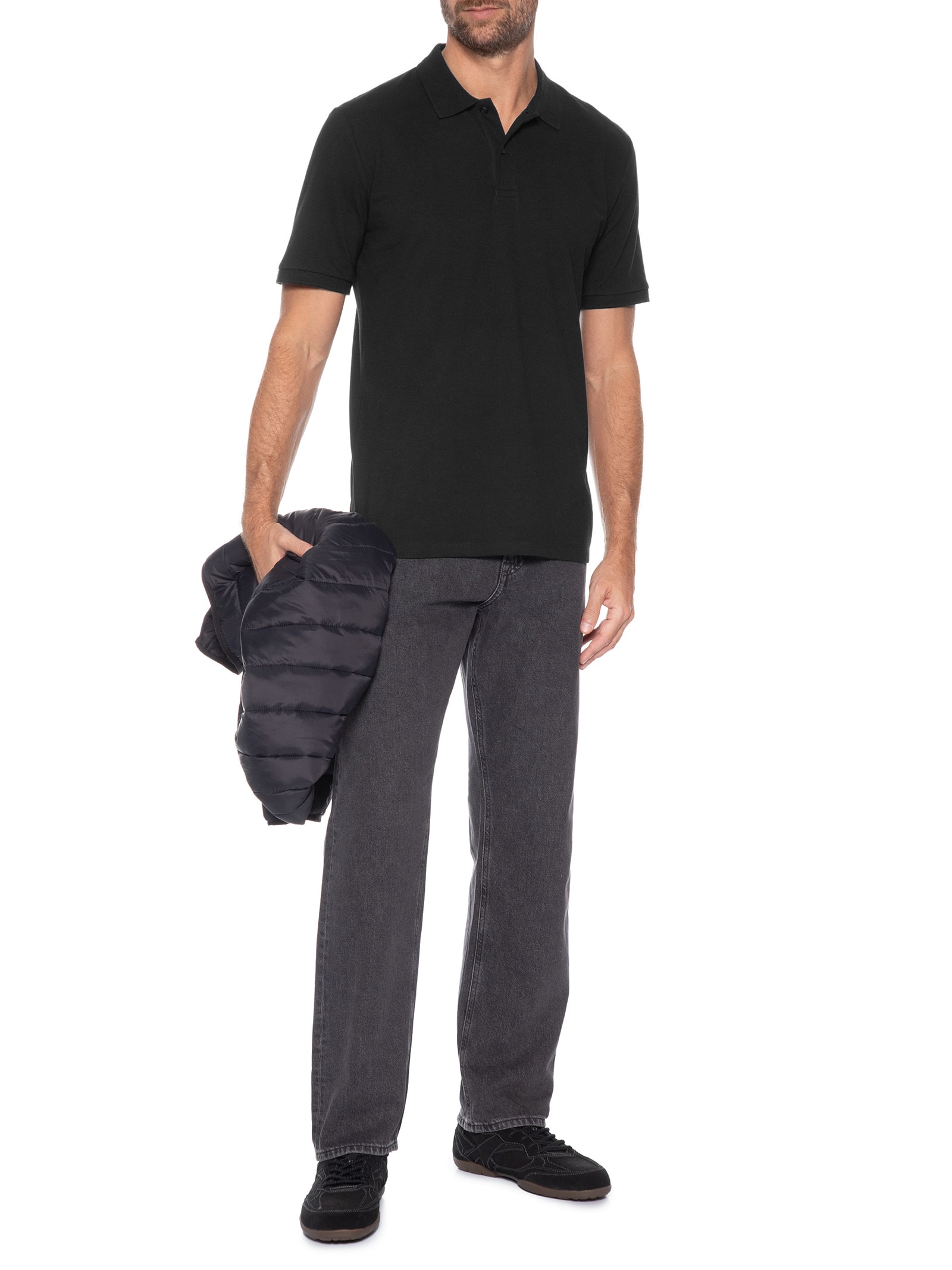 Polo Masculina Kane Preto Jack & Jones