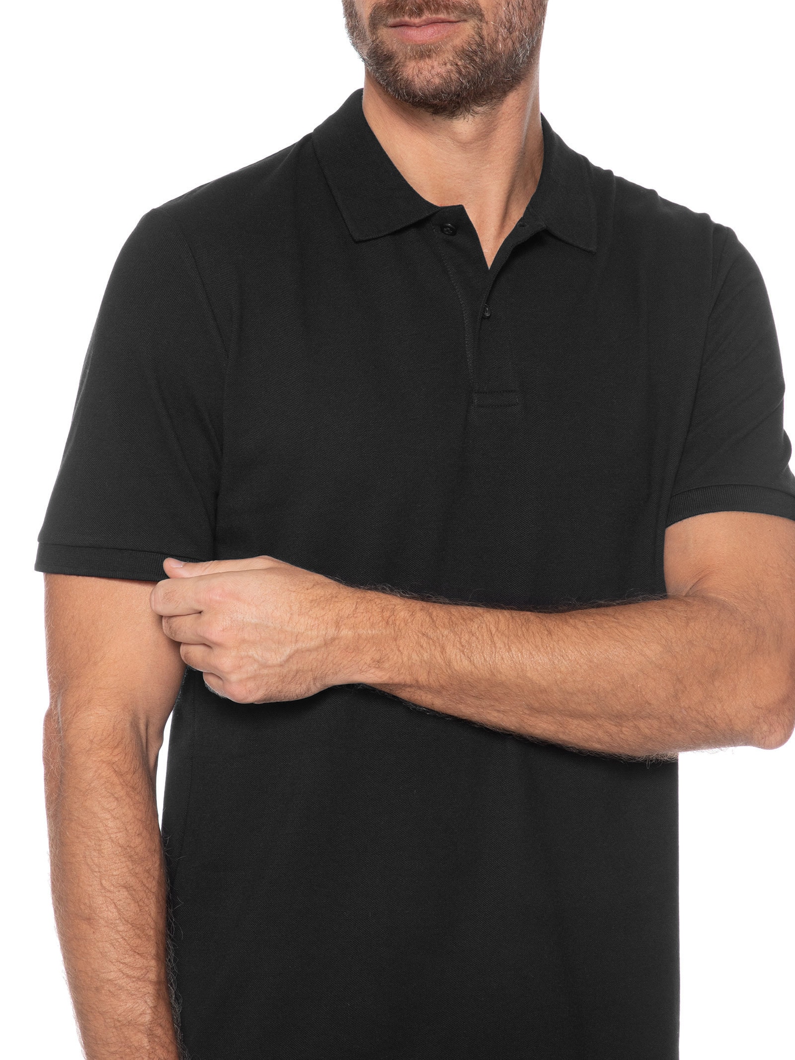 Polo Masculina Kane Preto Jack & Jones