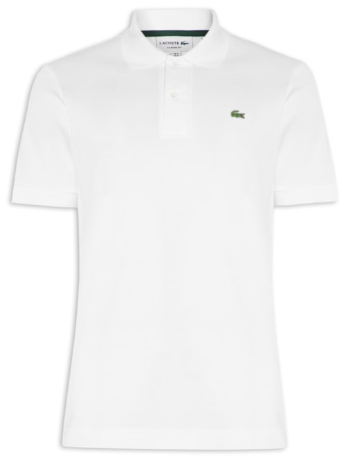 Polo Masculina L.12.21 Classic Fit Em Piquet De Algodão Orgânico – Off White