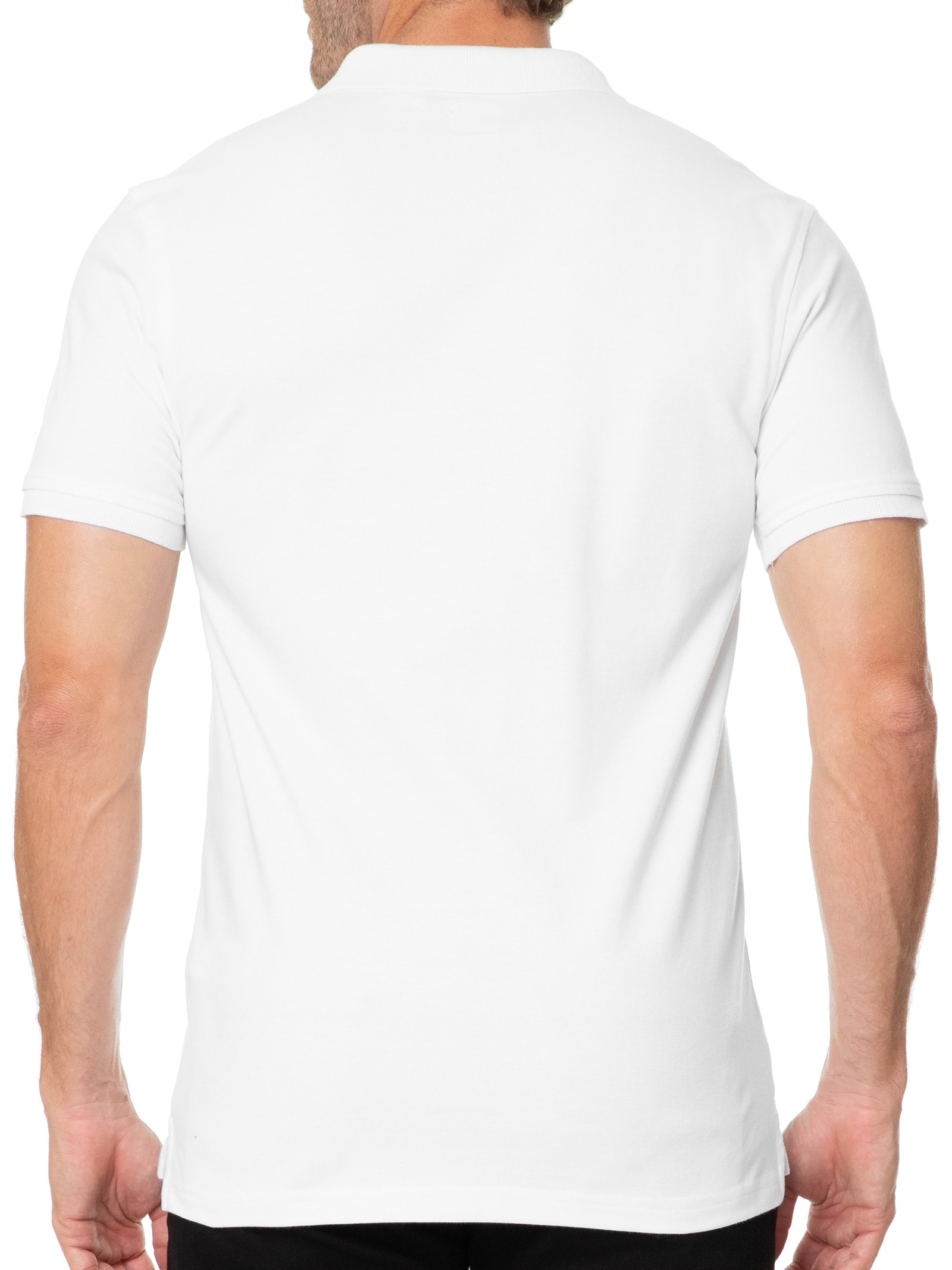 Polo Masculina Levi´s Housemark Classic Fit HM Com Logo  Branco Levi's