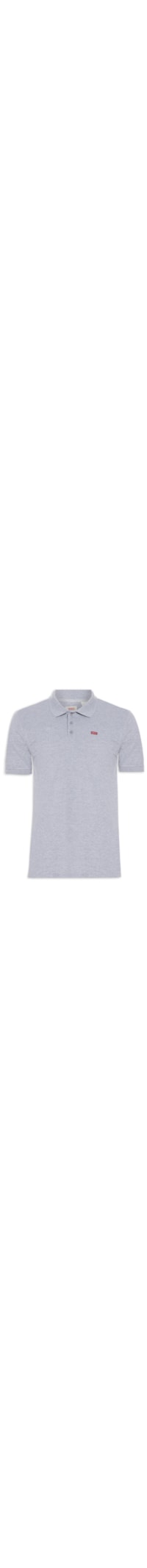 Polo Masculina Levi´s Housemark Classic Fit HM Com Logo - Cinza