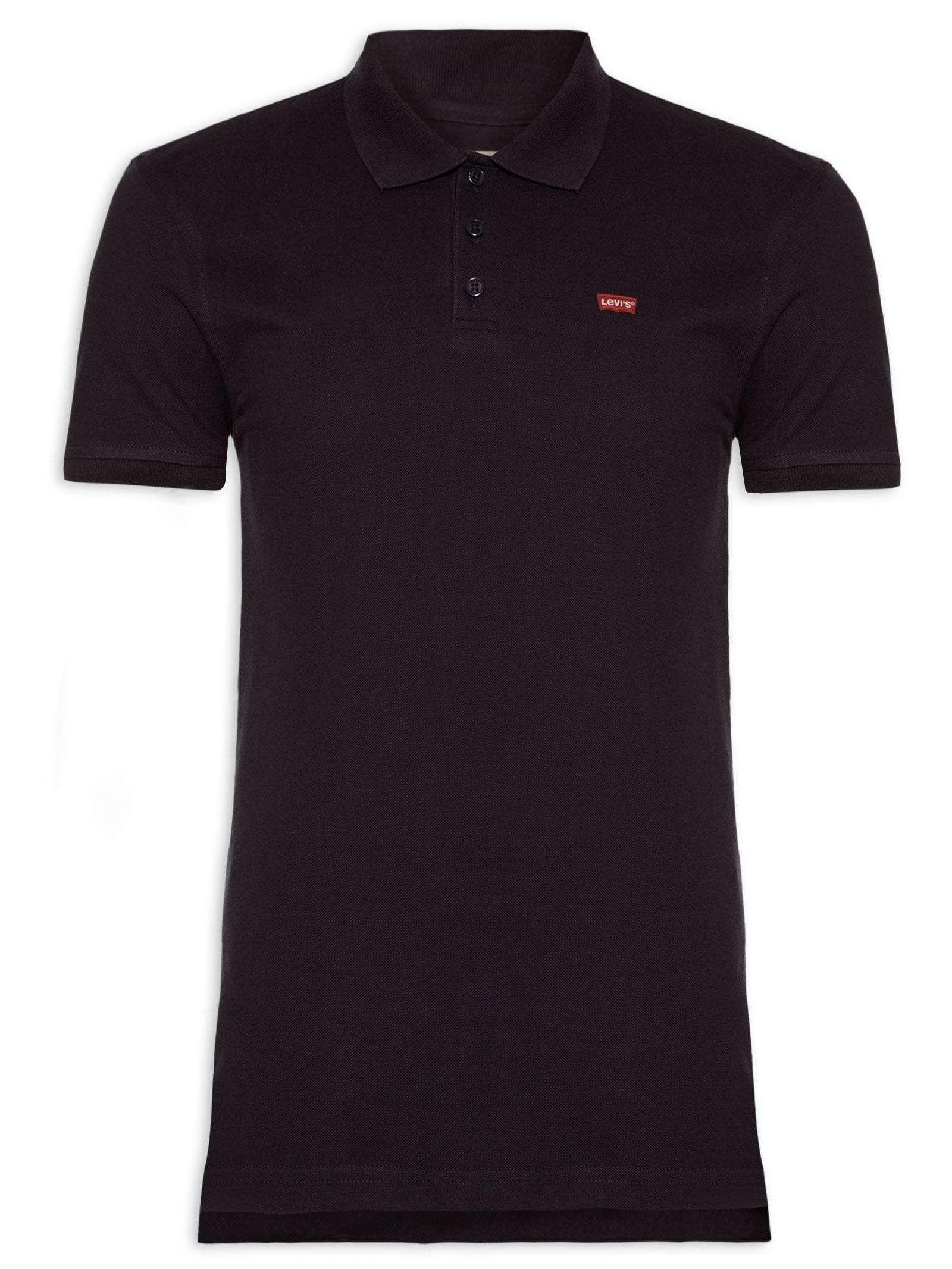 Polo Masculina Levi´s Housemark Classic Fit HM Com Logo  Preto Levi's