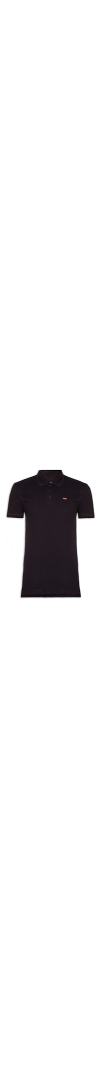 Polo Masculina Levi´s Housemark Classic Fit HM Com Logo - Preto