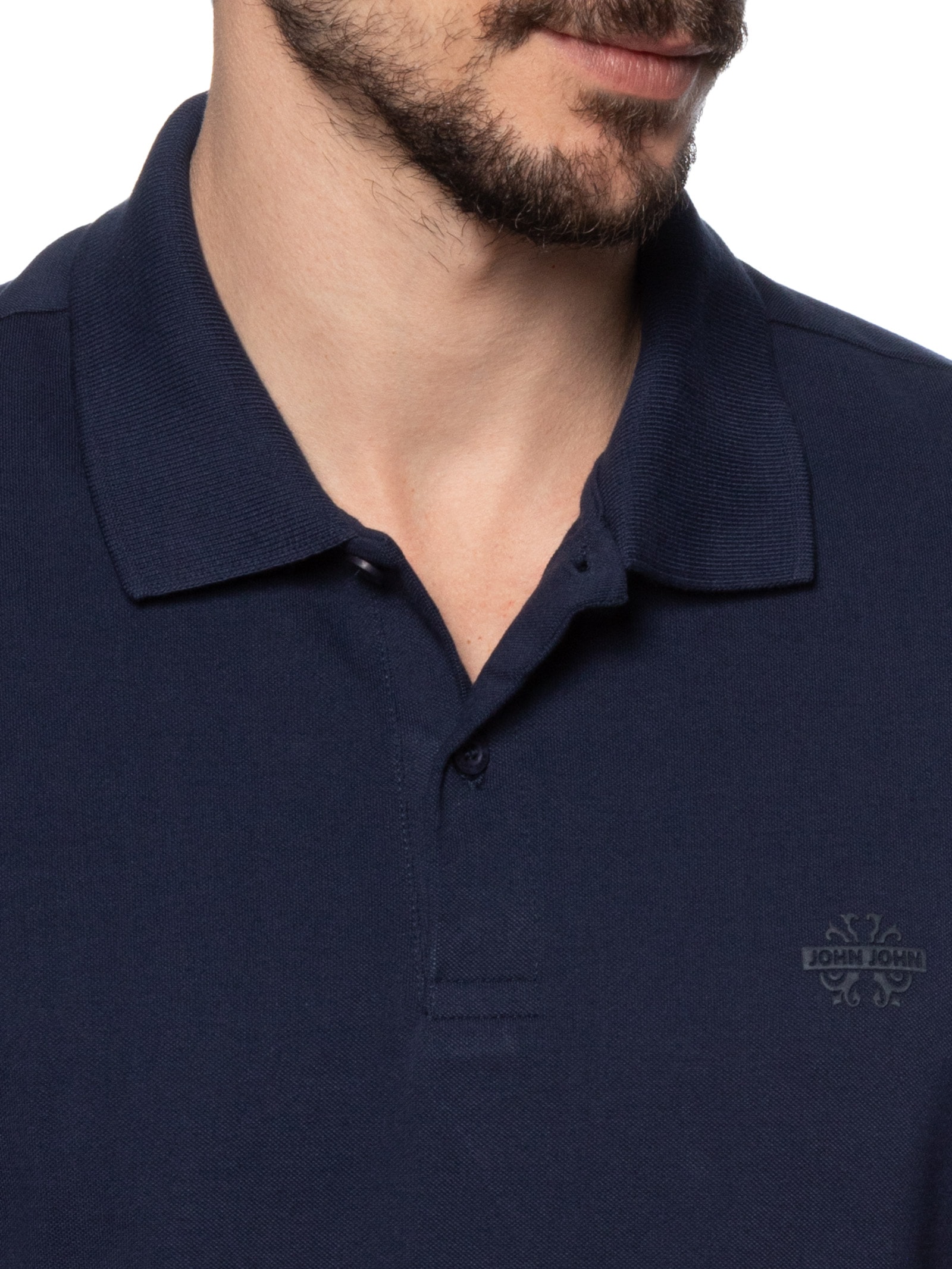 Polo Masculina Light Transfer Azul John John
