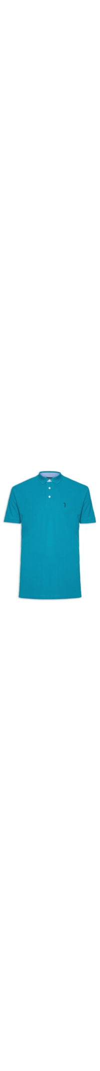 Polo Masculina Lisa - Azul