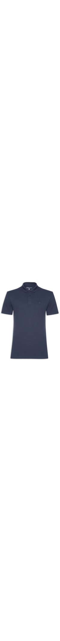 Polo Masculina Lisa - Azul