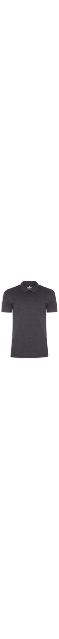 Polo Masculina Lisa - Cinza