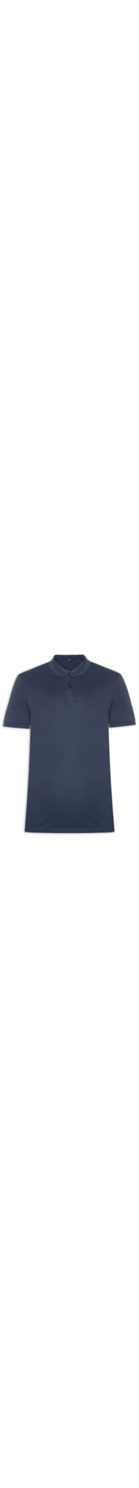 Polo Masculina Lisa Piquet - Azul